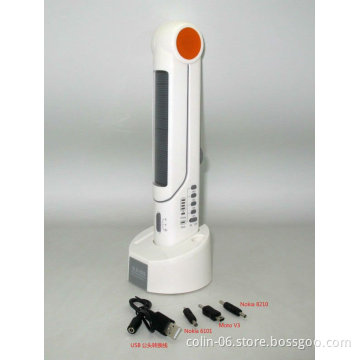 Solar crank desk lamp